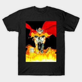 the mighty thor in valkyrie suit T-Shirt